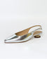 Brazilio CC2645001 Leather Slingback Heel Silver | Women's Shoes Online | Gretel Lane