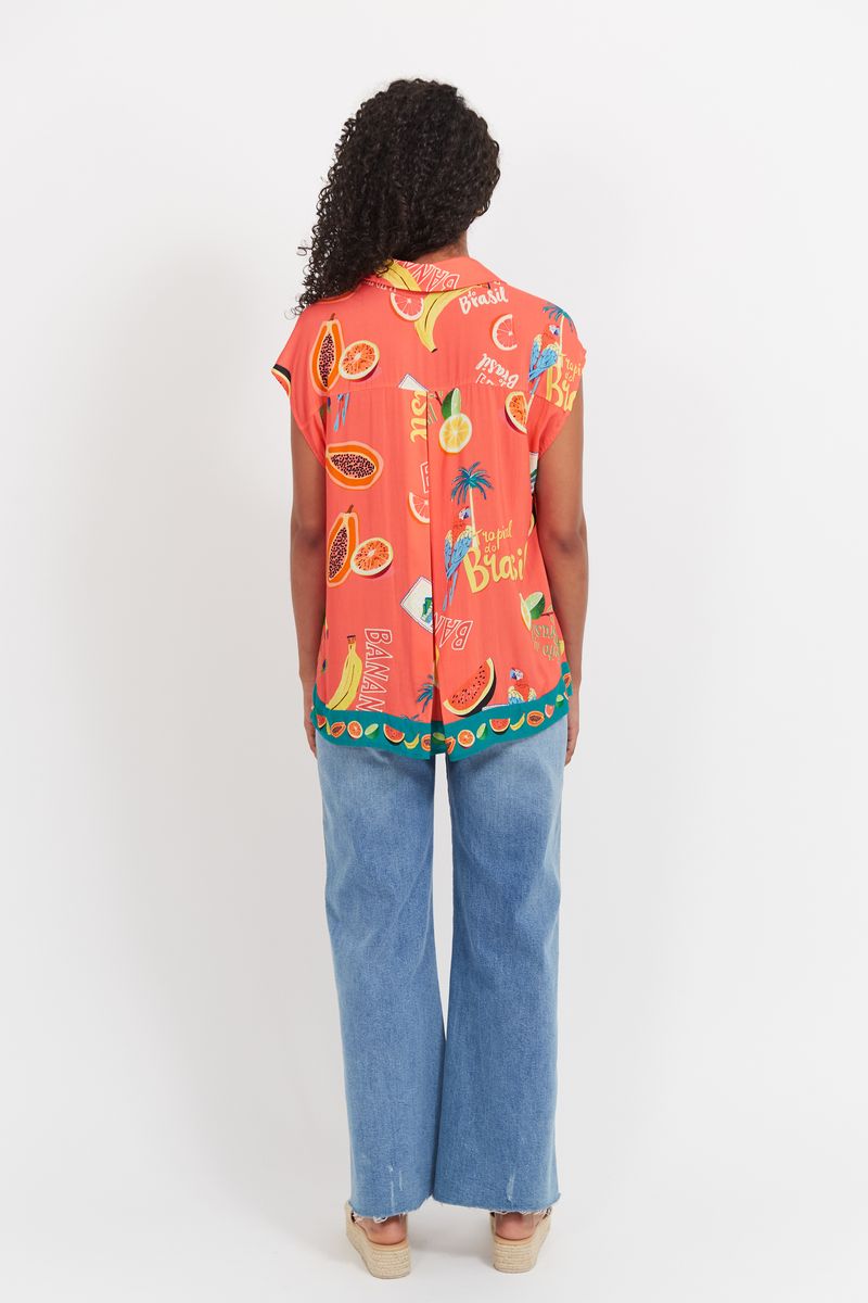 Cabana Sleeveless Shirt (Brasil Coral)