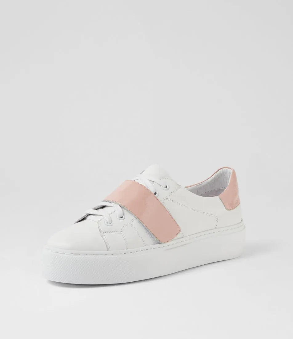 Camberly (White-Pink Leather-Patent)