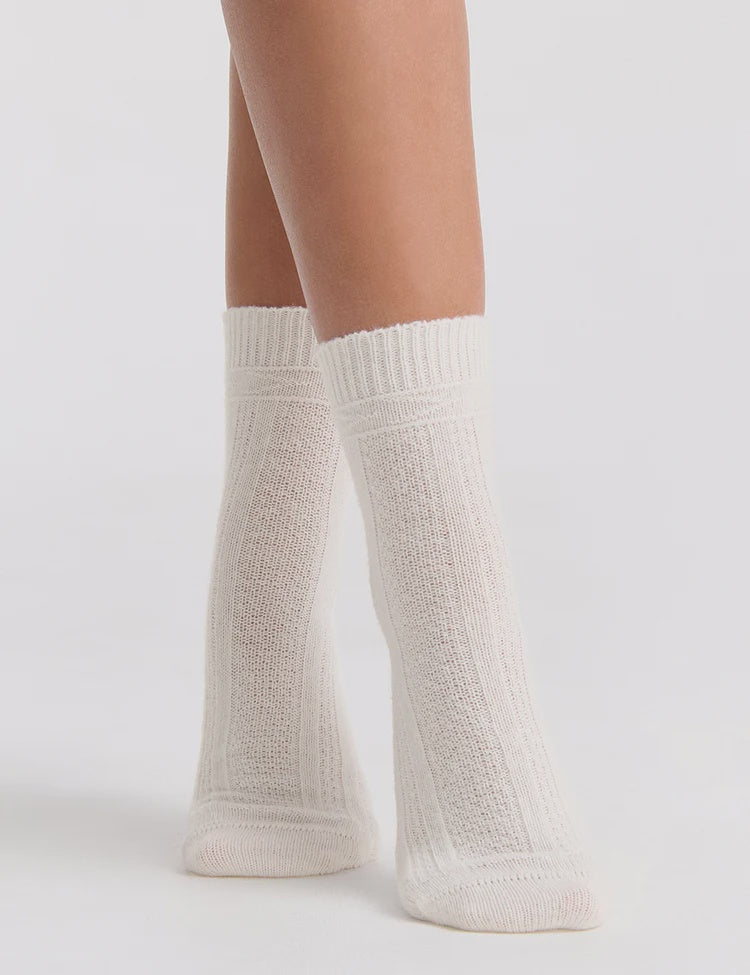Camella Crew Sock (Crème)