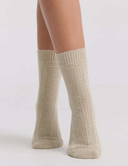 Camella Crew Sock (Oatmeal)