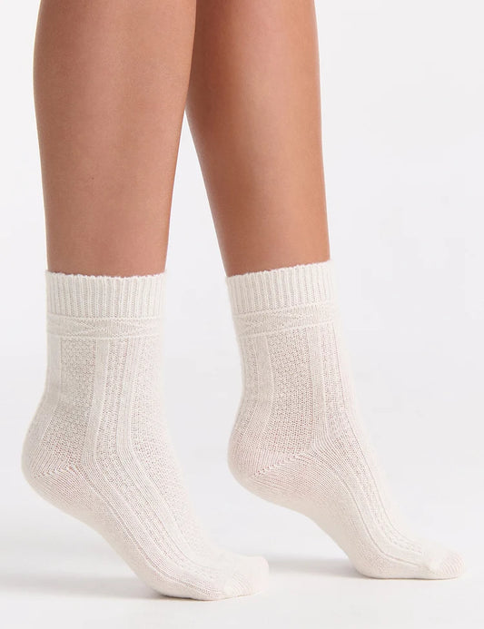 Camella Crew Sock (Crème)