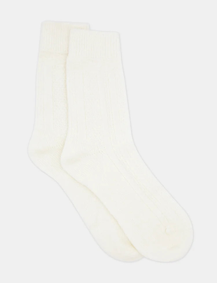 Camella Crew Sock (Crème)