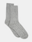 Levante Camella Wool Blend Crew Sock in Grey Marle | Women's Socks | Gretel Lane