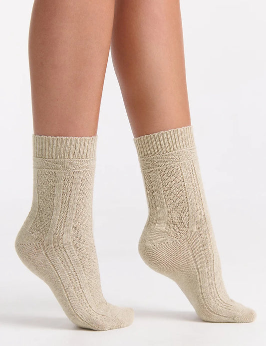 Camella Crew Sock (Oatmeal)
