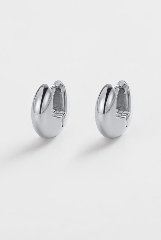 Zafino Carrie Contoured Hoop Silver | Women's Jewellery | Gretel Lane