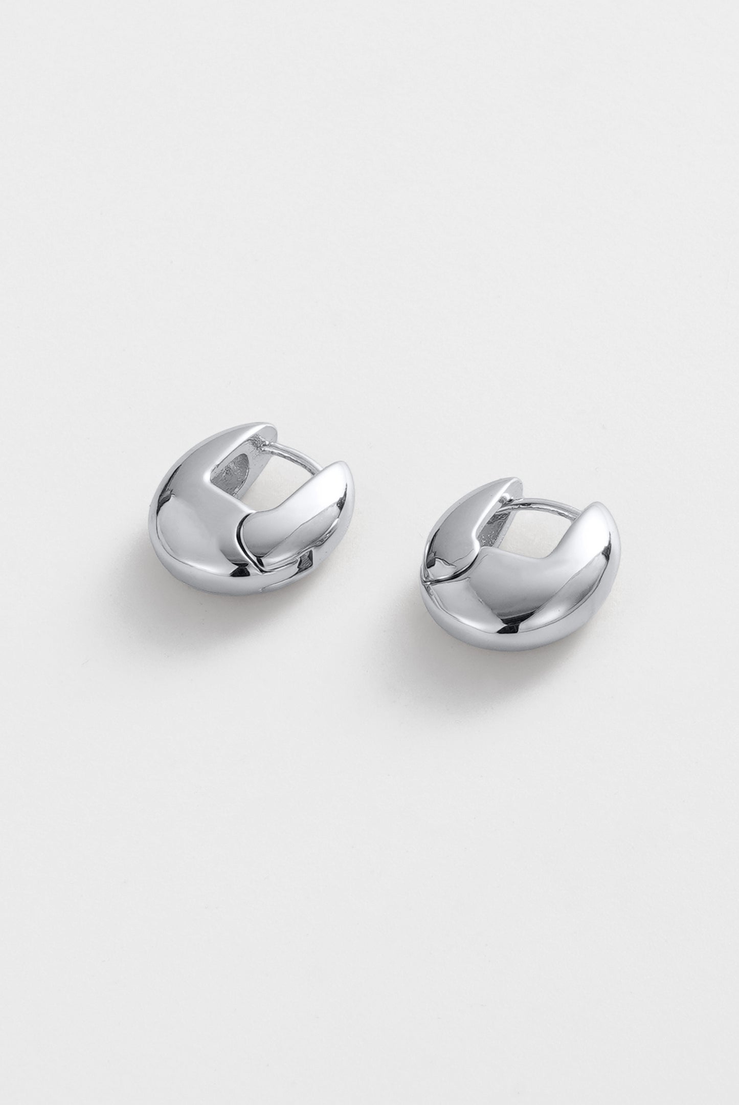 Zafino Carrie Contoured Hoop Silver | Women's Jewellery | Gretel Lane