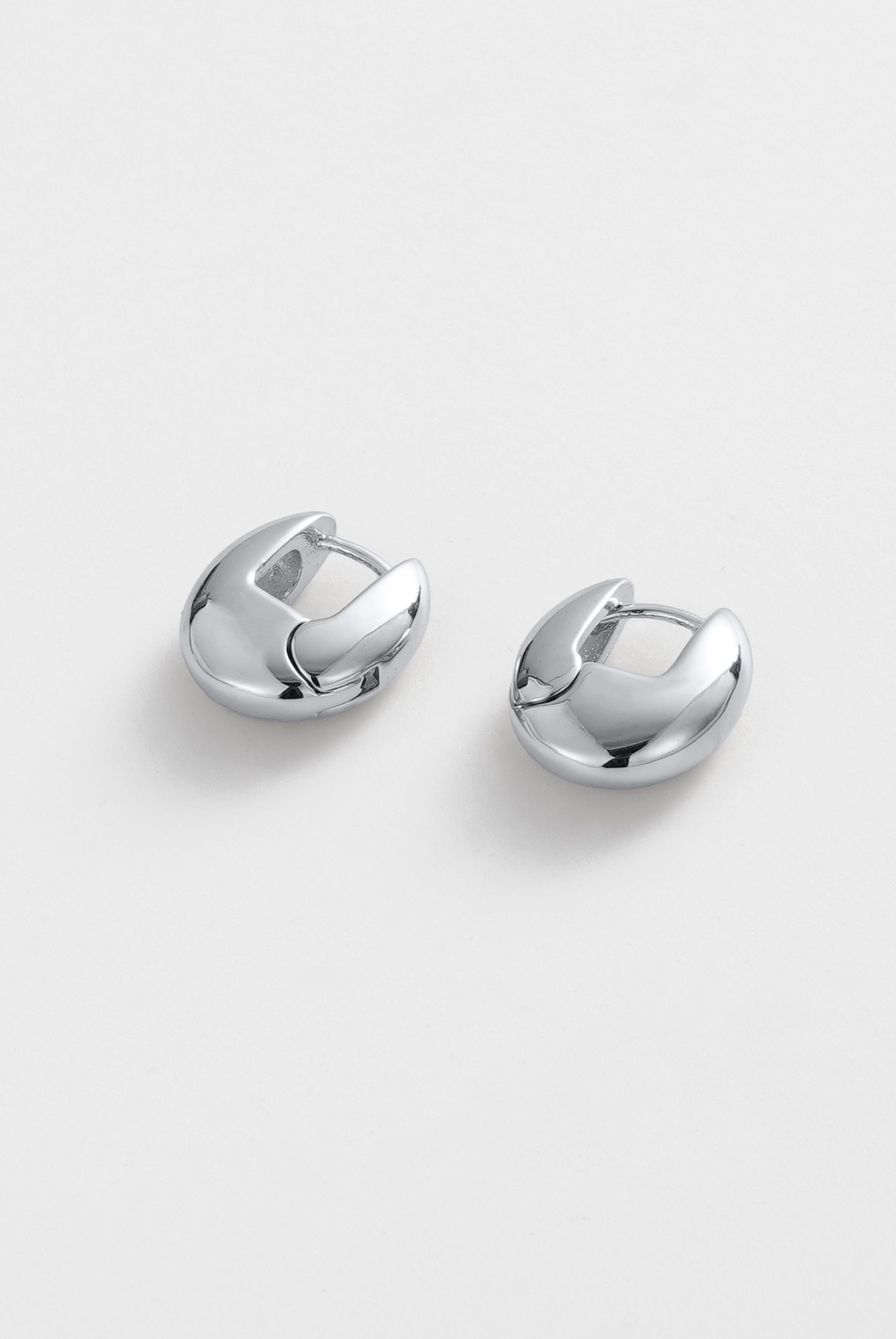 Zafino Carrie Contoured Hoop Silver | Women's Jewellery | Gretel Lane
