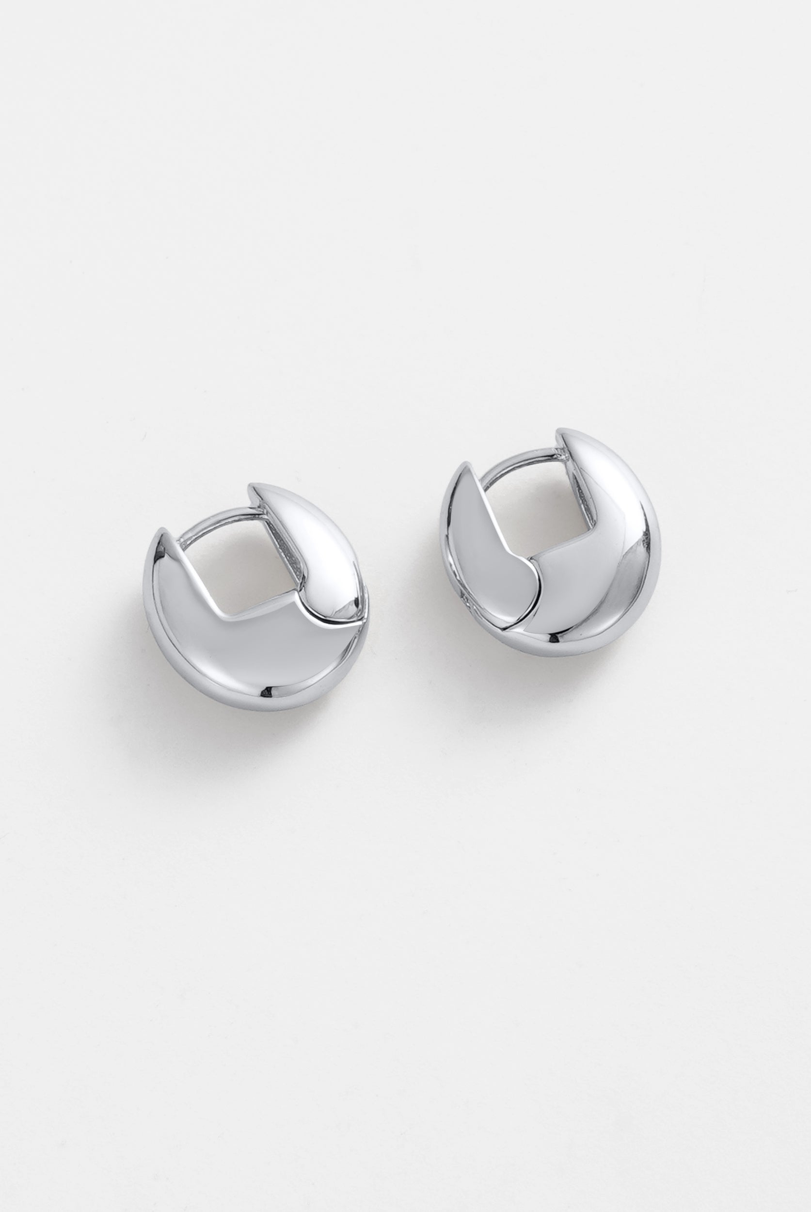Zafino Carrie Contoured Hoop Silver | Women's Jewellery | Gretel Lane