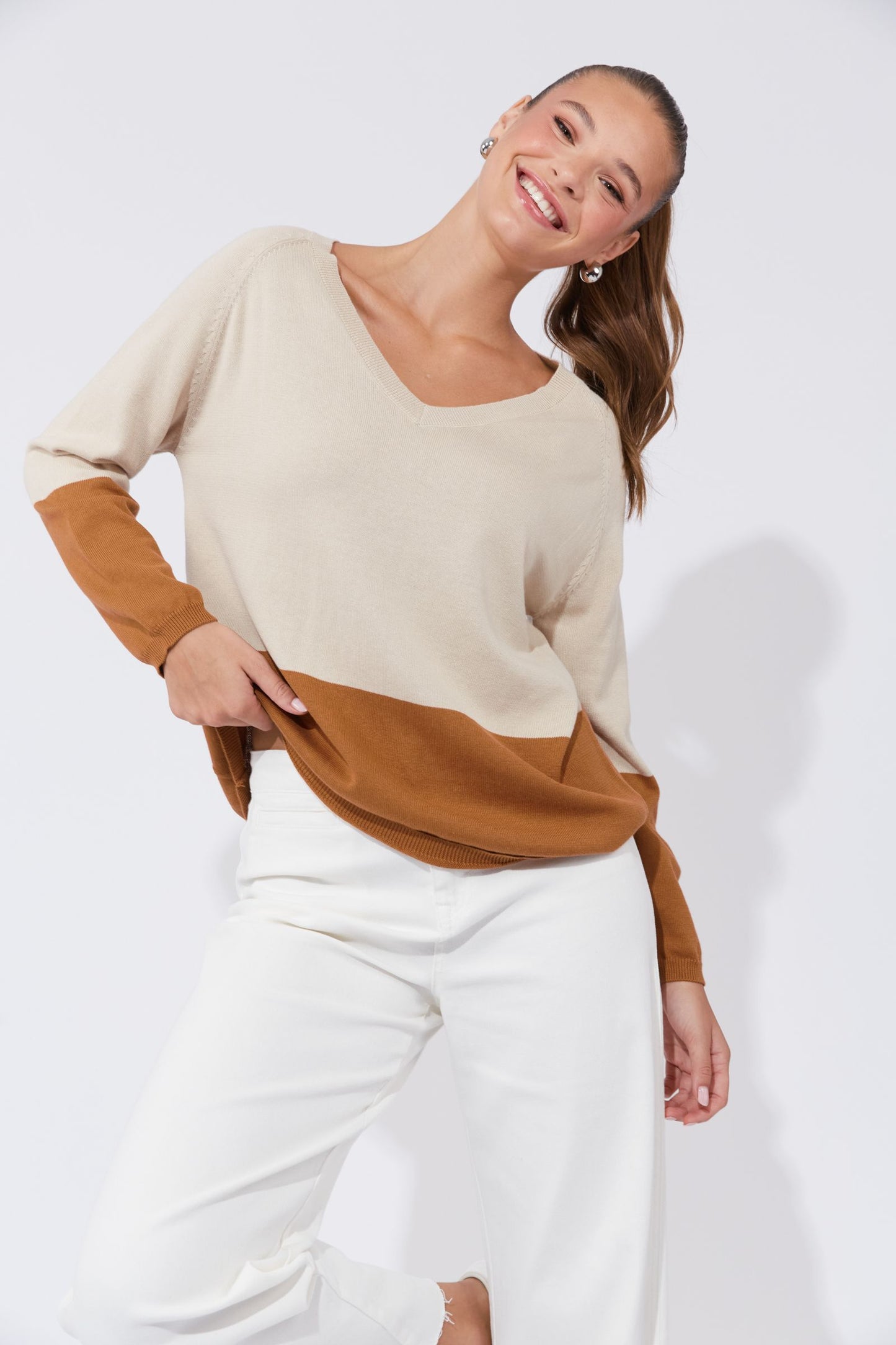Casablanca Block Knit (Sand/Dune)