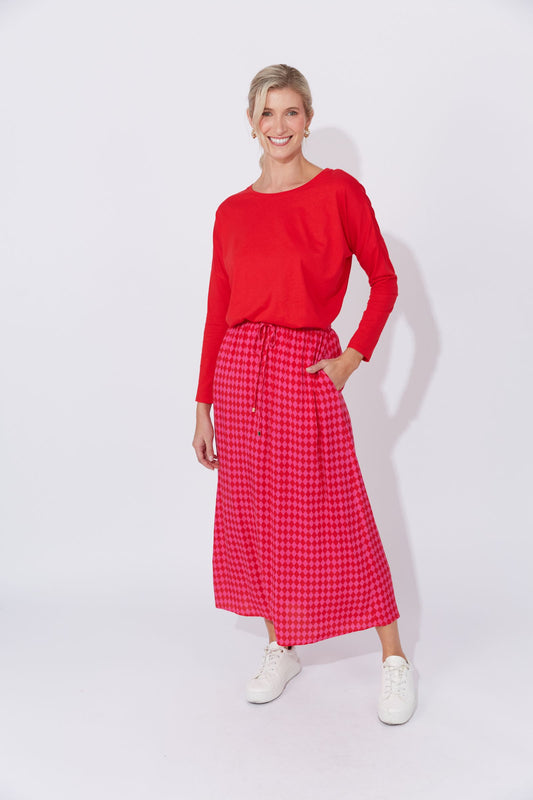 Casablanca Skirt (Chilli/Pink)