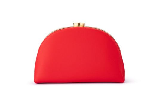 Celeste Curved Clutch (Red)
