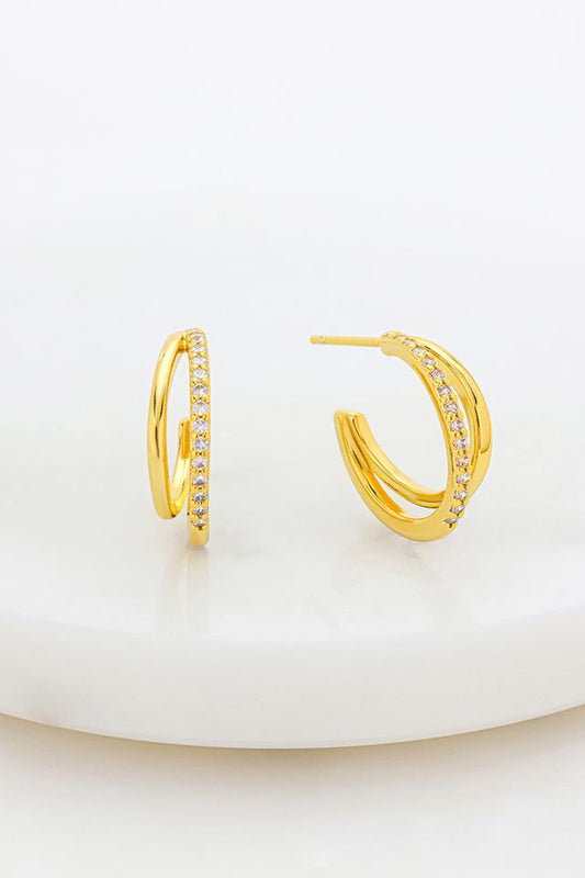 Celeste Hoop (Gold)