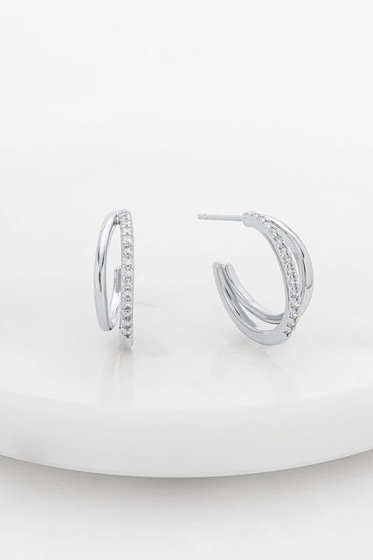 Celeste Hoop (Silver)