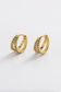 Zafino Celia Double Loop Crystal Huggie Gold | Women's Earrings | Gretel Lane