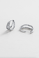 Zafino Celia Double Loop Crystal Huggie Earrings Silver | Women's Jewellery | Gretel Lane