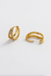 Zafino Celia Double Loop Crystal Huggie Gold | Women's Earrings | Gretel Lane
