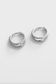 Zafino Celia Double Loop Crystal Huggie Earrings Silver | Women's Jewellery | Gretel Lane