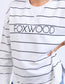 Classic Stripe Simplified Crew (White/Navy Stripe)