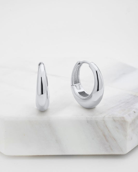 Cleo Hoop - Medium (Silver)
