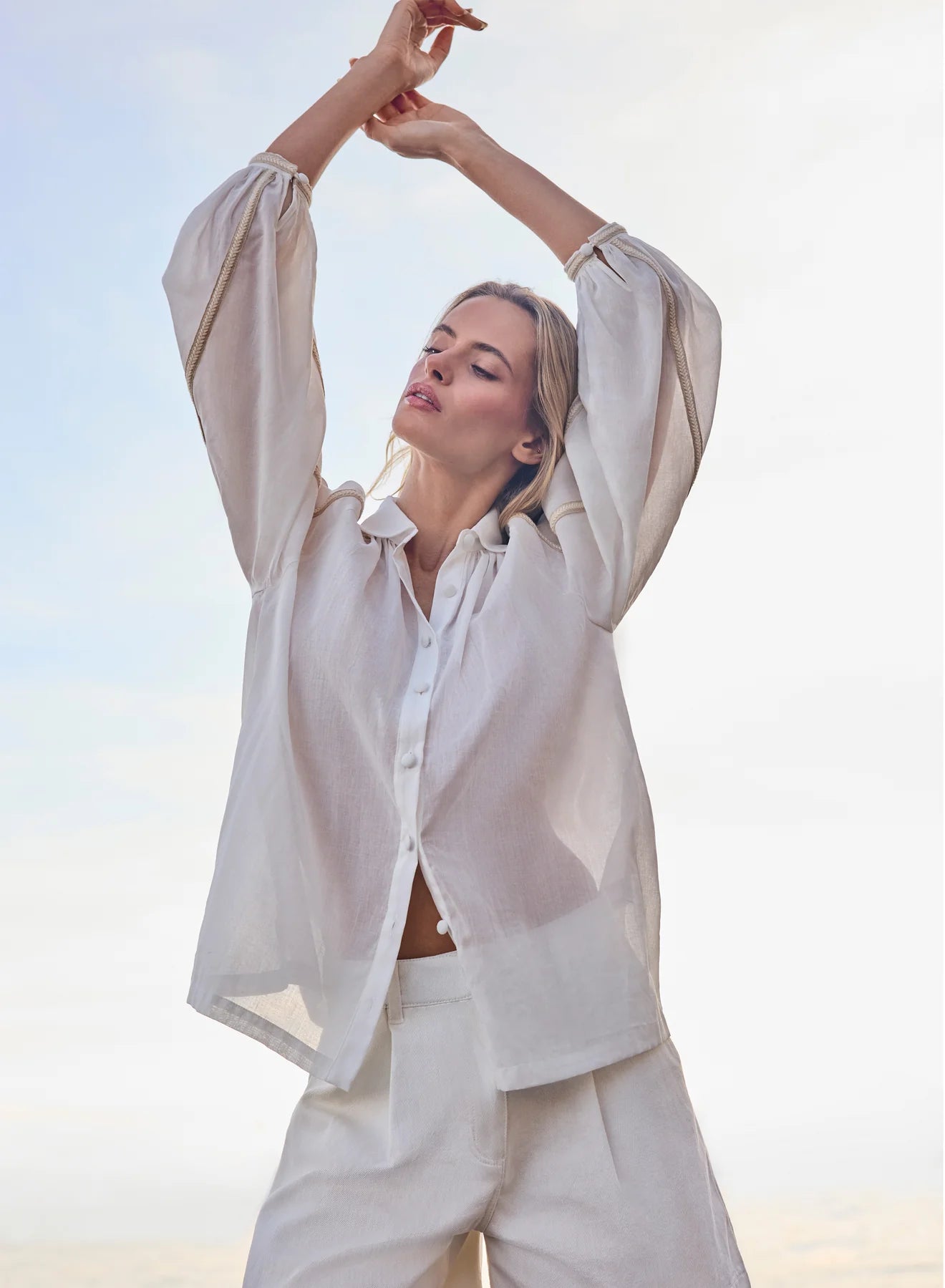 Coastline Blouse (Ivory)