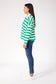 Haven Women's Green Stripe Cotton Columbus Polo Top | Gretel Lane