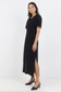 Stories Be Told Commend Shaped Short Sleeve Maxi Dress Black Texture | Women's Dresses | Gretel Lane