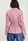 Storie Be Told Composite Shirred Body Button Through Shirt in Burgundy Plum Stripe | Women's Tops | Gretel Lane