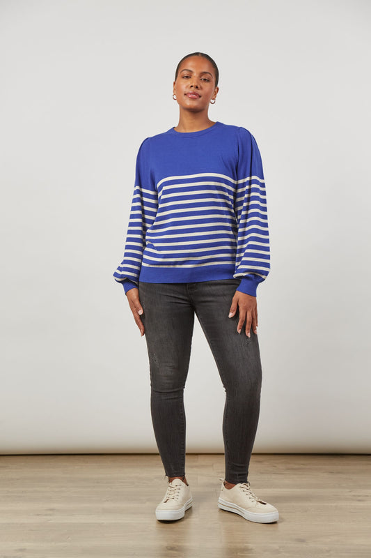 Cosmo Stripe Jumper (Cobalt)