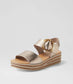 Django & Juliette Cubbie Women's Platform Sandal Champagne Leather | Women's shoes | Gretel Lane