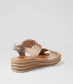 Django & Juliette Cubbie Women's Platform Sandal Champagne Leather | Women's shoes | Gretel Lane