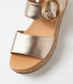 Django & Juliette Cubbie Women's Platform Sandal Champagne Leather | Women's shoes | Gretel Lane