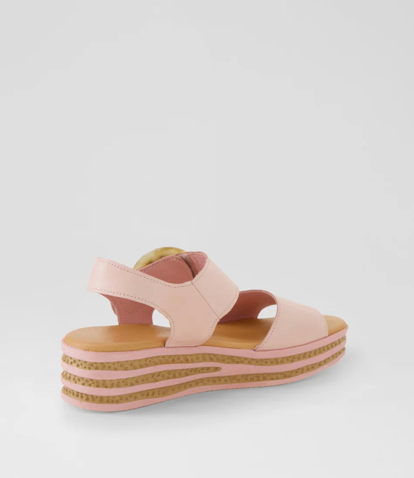 Django & Juliette Cubbie Platform Sandal Pretty Pink Leather | Women's Shoes | Gretel Lane
