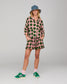 Boom Shankar Green & Pink Flower Print Short | Gretel Lane