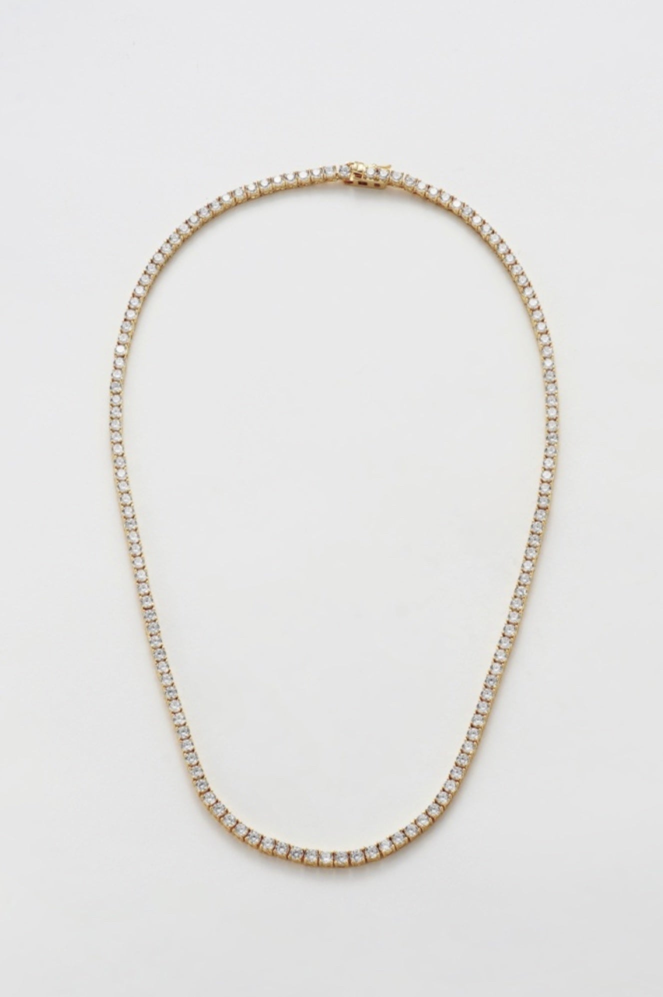 Dani Tennis Necklace (Gold)