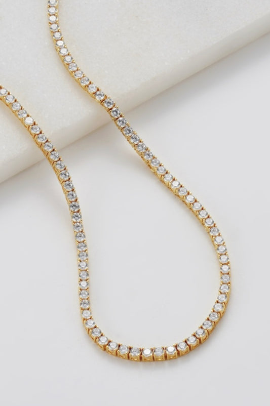 Zafino Dani Classic Tennis Necklace Gold | Women's Jewellery | Gretel Lane