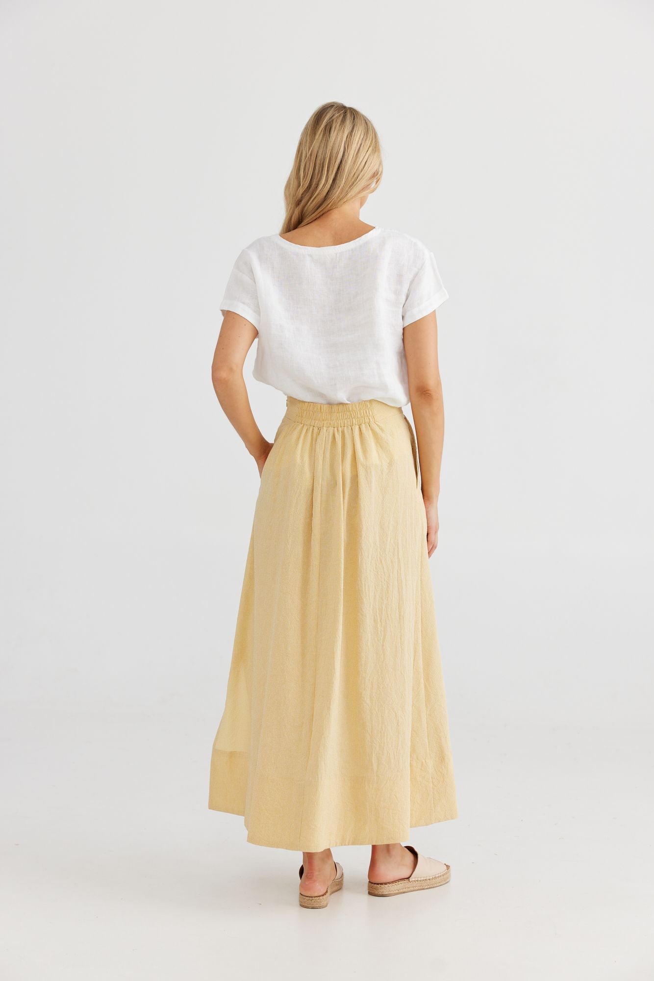 Daniela Skirt (Gold Check)