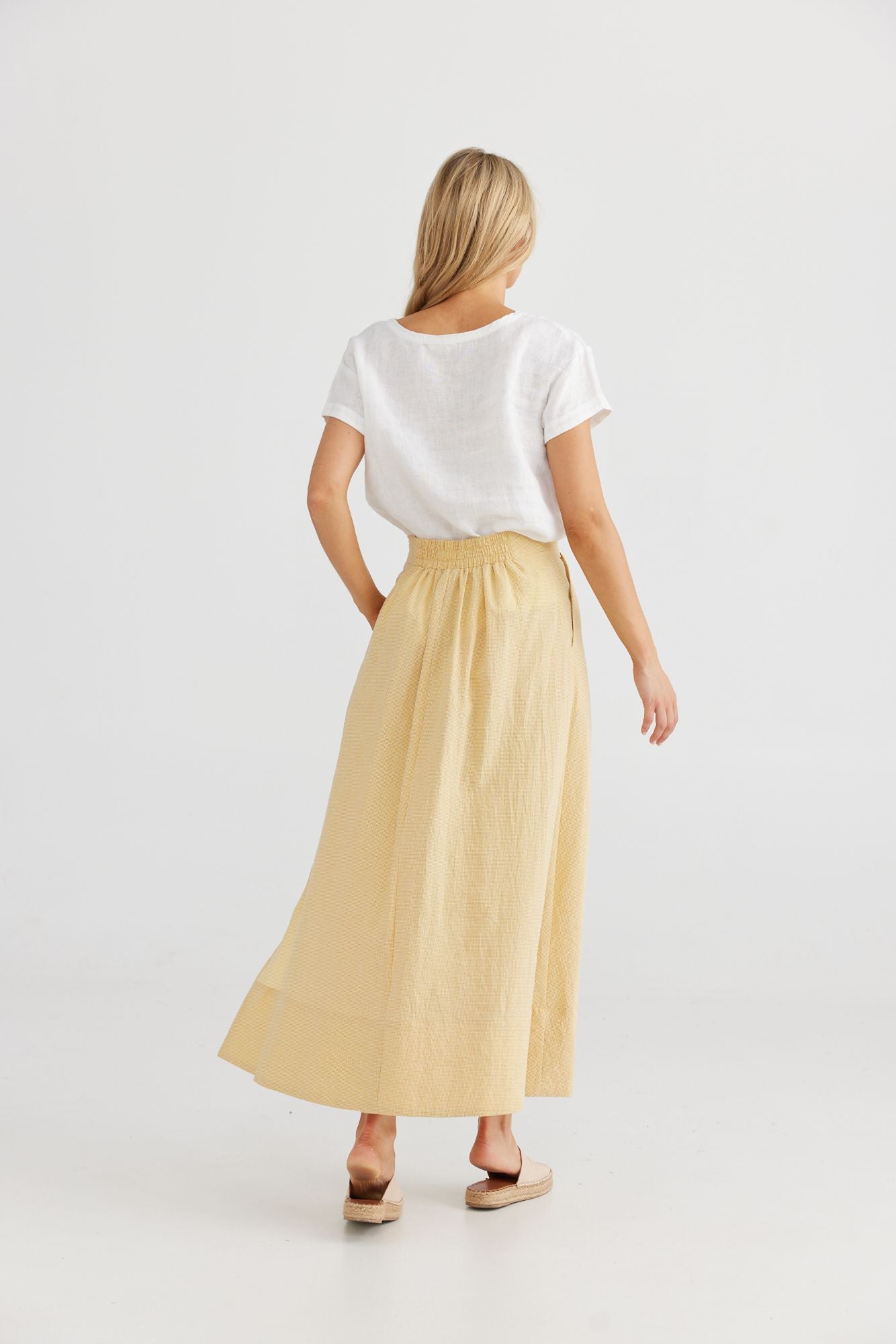 Daniela Skirt (Gold Check)