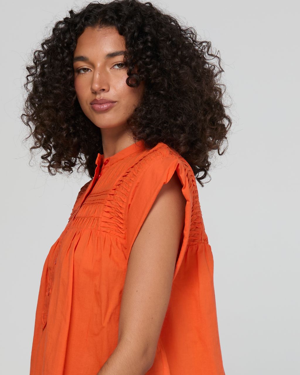 Boom Shankar Danika Cotton Flowy Sleeveless Top Chilli | Women's Clothing | Gretel Lane