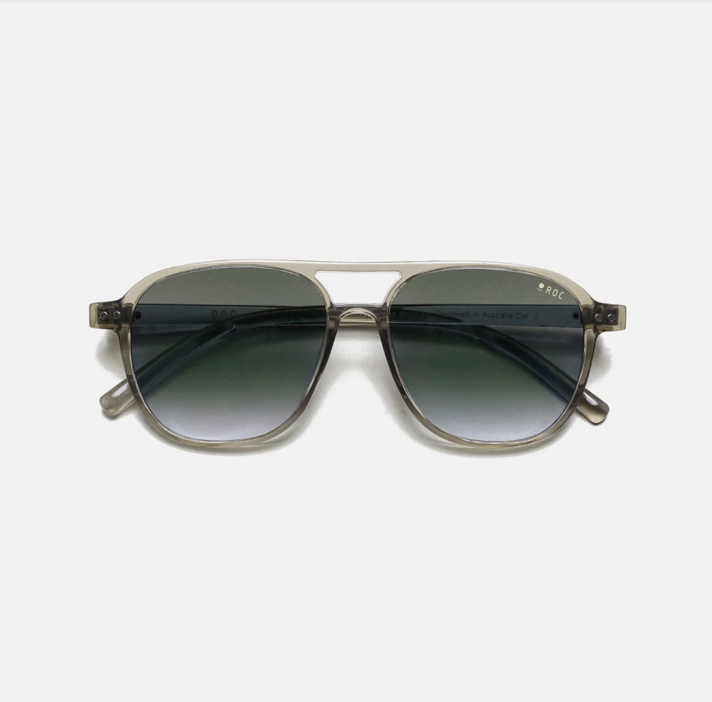 ROC Dank Aviator Sunglasses Smokey Grey | Women's Eyewear | Gretel Lane