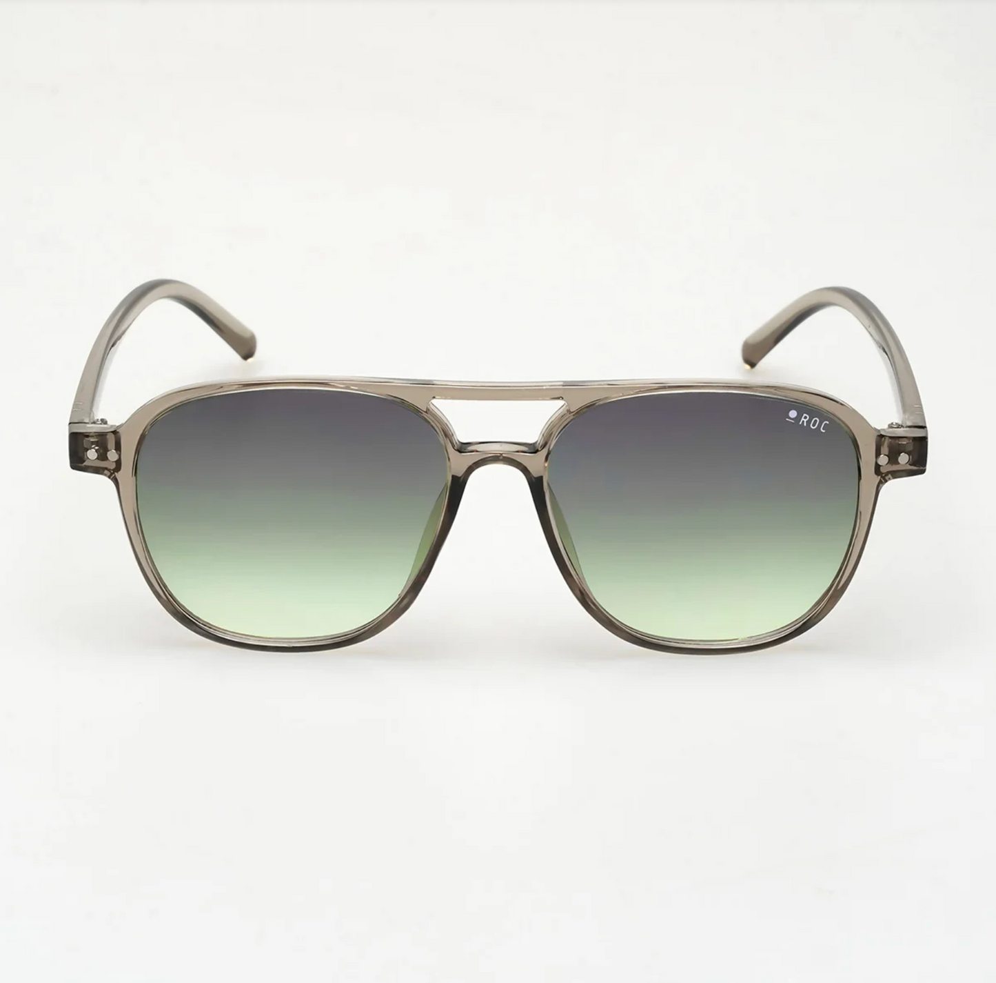 ROC Dank Aviator Sunglasses Smokey Grey | Women's Eyewear | Gretel Lane