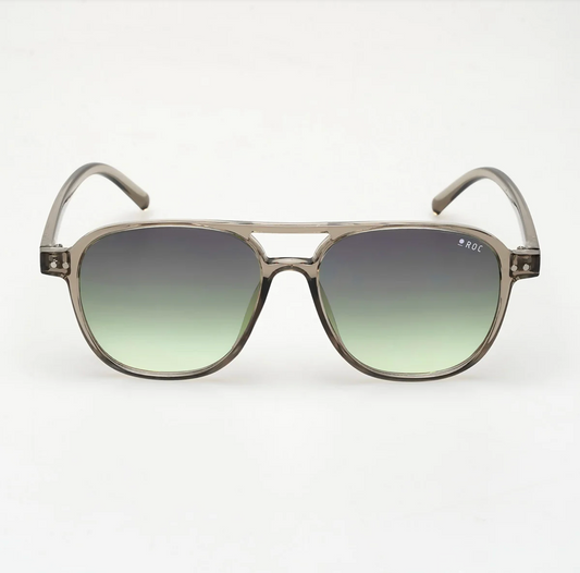 ROC Dank Aviator Sunglasses Smokey Grey | Women's Eyewear | Gretel Lane