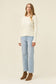 Isle of Mine Women's Ivory Darby Ribbed Knit Long Sleeve Top | Gretel Lane