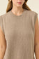 Isle of Mine Women's Darby Taupe Knit Pullover Vest | Gretel Lane