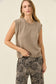 Isle of Mine Women's Darby Taupe Knit Pullover Vest | Gretel Lane