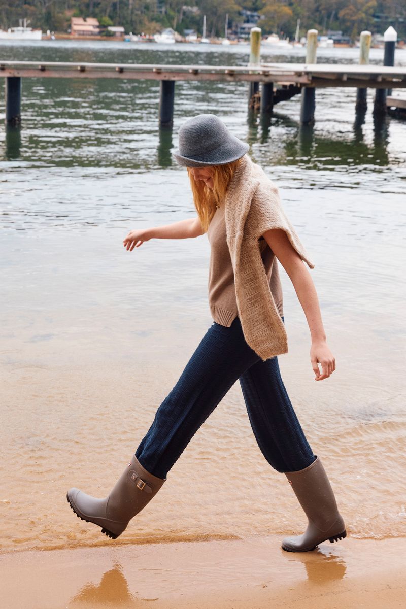 Isle of Mine Women's Darby Taupe Knit Pullover Vest | Gretel Lane