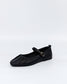 Luna Sole Black Leather Women's Dare Mary-jane Ballet Flat | Gretel Lane