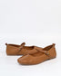 Luna Sole Dare Mary-jane ballet flat in tan leather | Gretel Lane