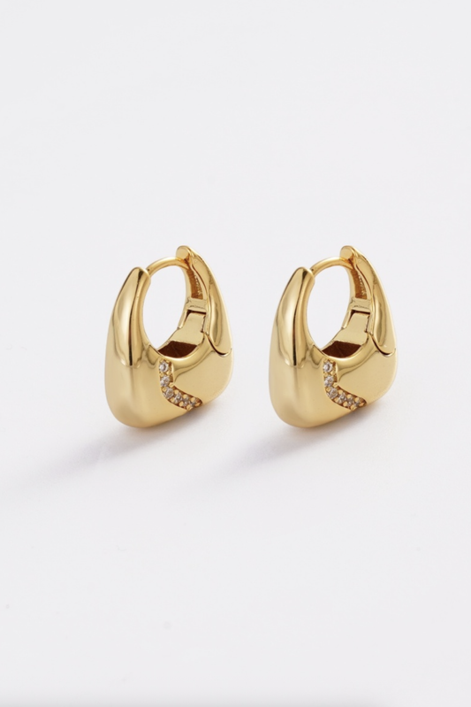 Demi Hoop (Gold) | Womens Gold Earrings Online