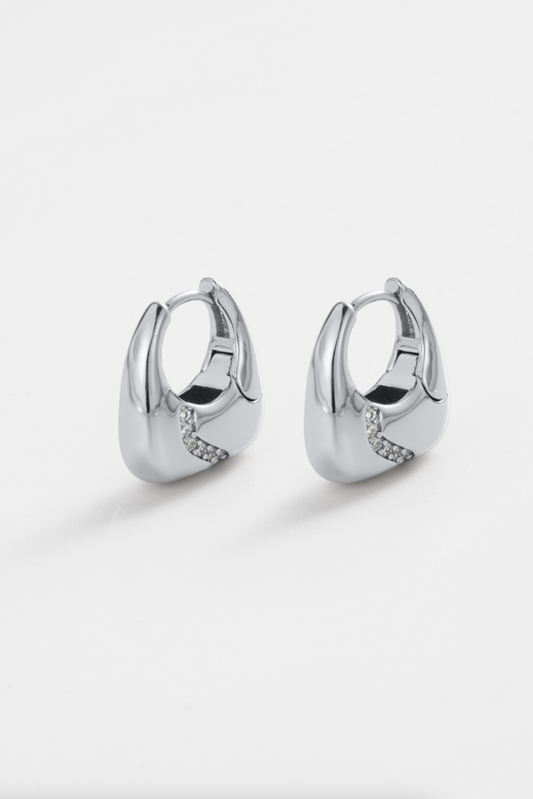 Demi Hoop (Silver) | Silver Earrings Online